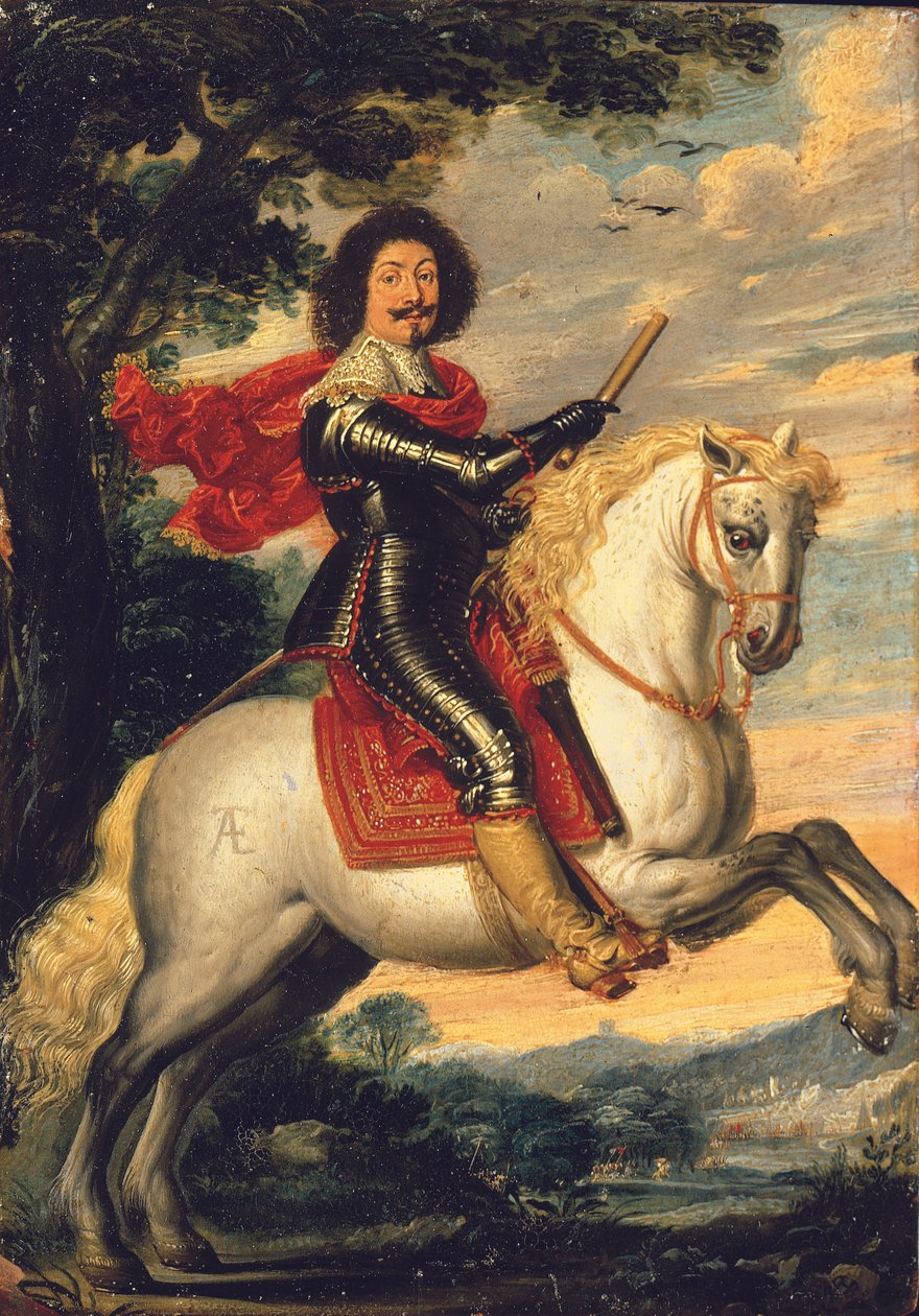 Jezdecký portrét gentlemana od Wolfgang Heimbach