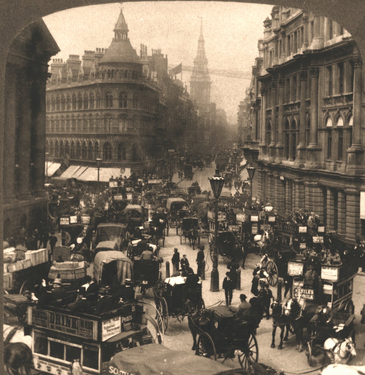 Cheapside, Londýn, 1896. od Works and Sun Sculpture Studios