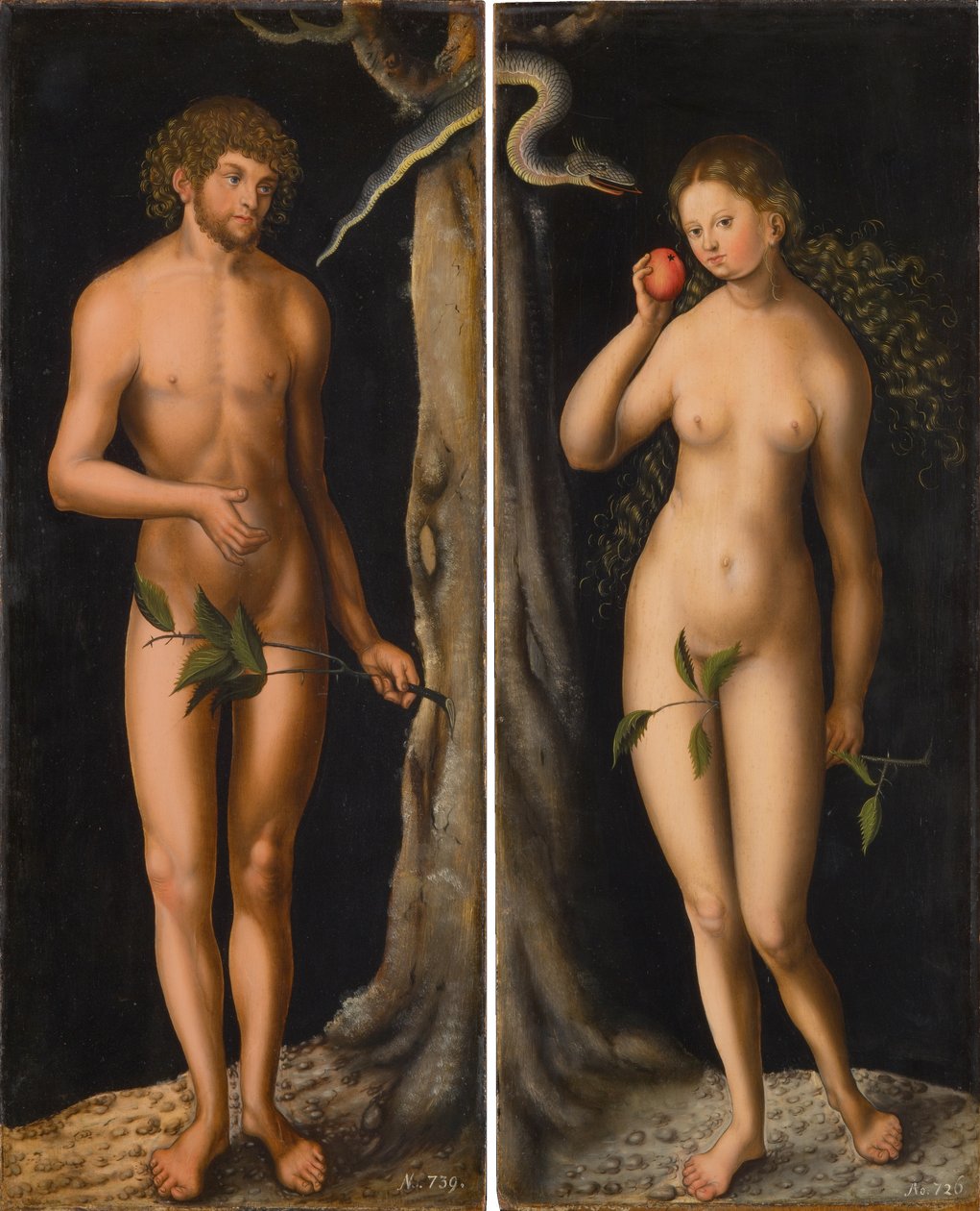 Pád člověka od workshop of Lucas Cranach the Elder