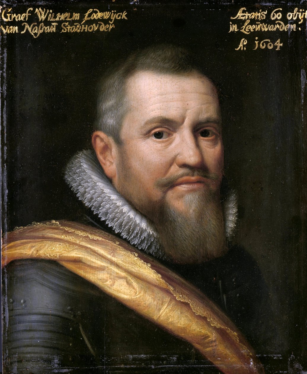 Portrét Willema Lodewijka (1560-1620), hrabě z Nassau od Workshop of Michiel van Mierevelt