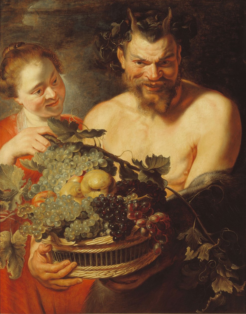 Faun a nymfa od Workshop of Peter Paul Rubens