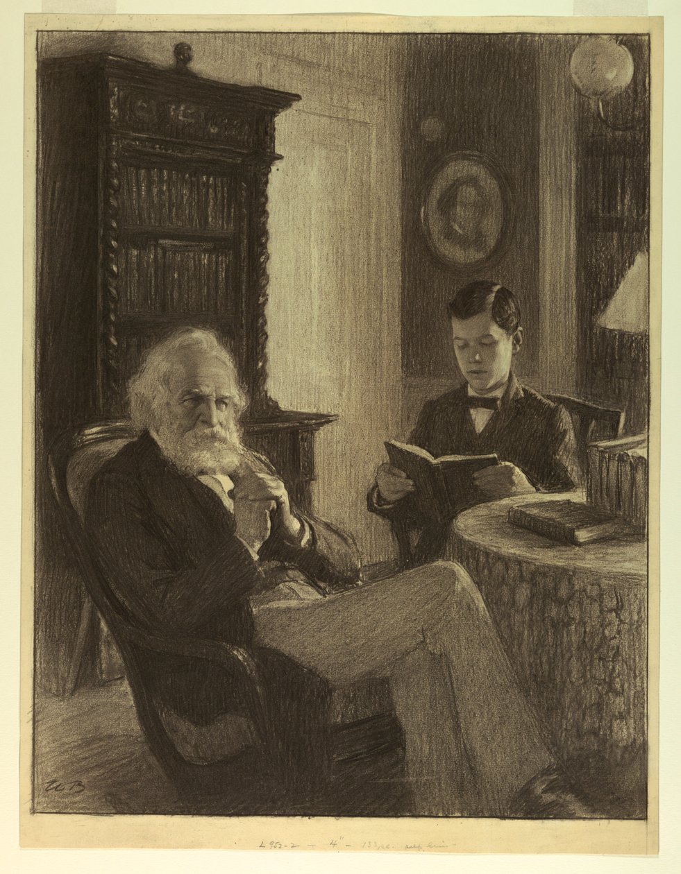 Longfellow ve své studii od Worth Brehm