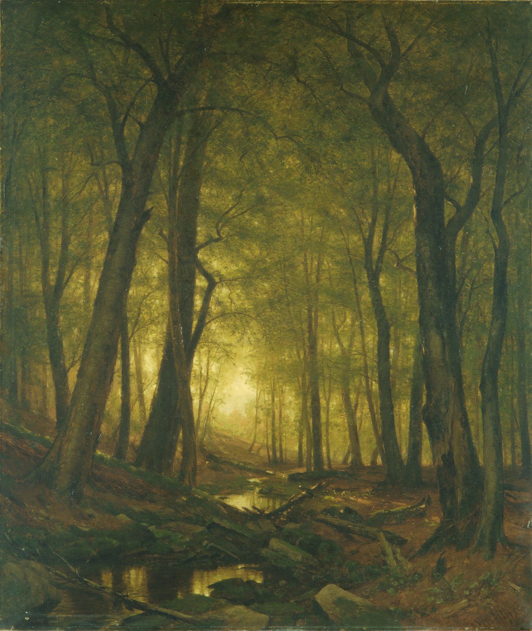 Večer v lese, 1876. od Worthington Whittredge