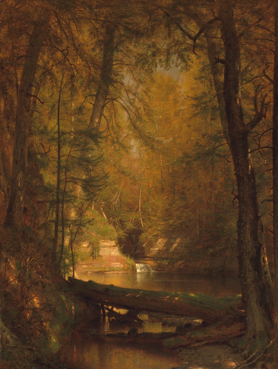 The Trout Pool, 1870. od Worthington Whittredge