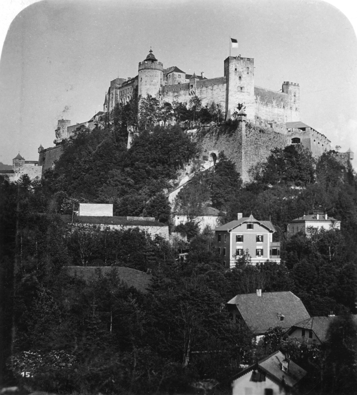Pevnost Hohensalzburg, Salzburg, Rakousko, 1900. od Wurthle and Sons