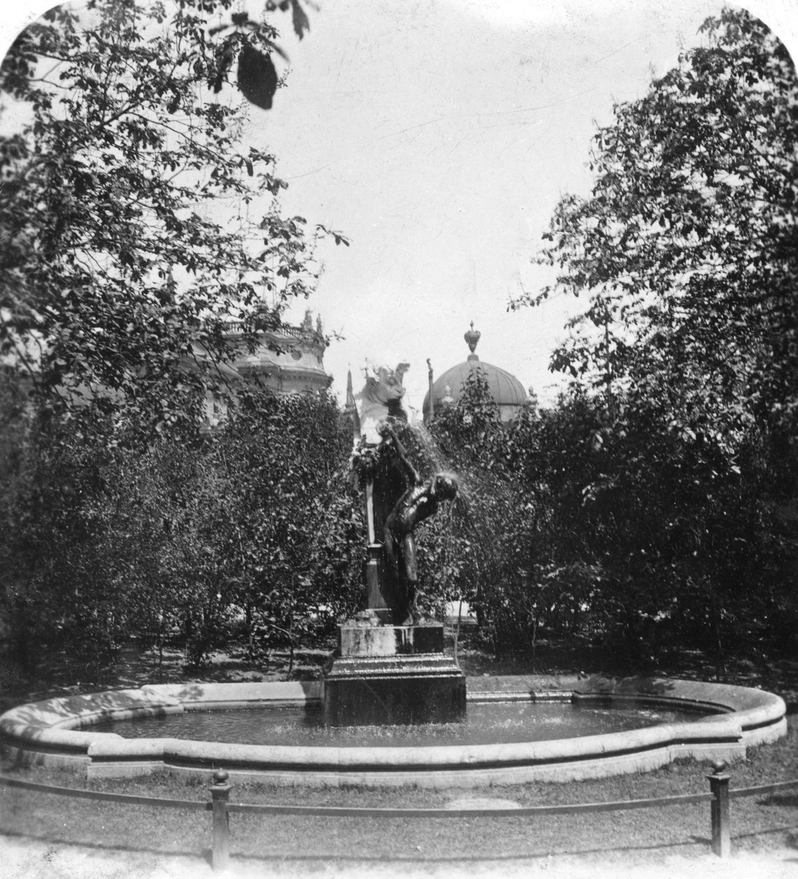 Fontána, Mnichov, Německo, c1900. od Wurthle and Sons