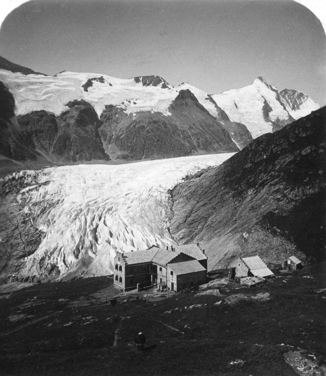 Glocknerhaus, Grossglockner, Rakousko, 1900. od Wurthle and Sons
