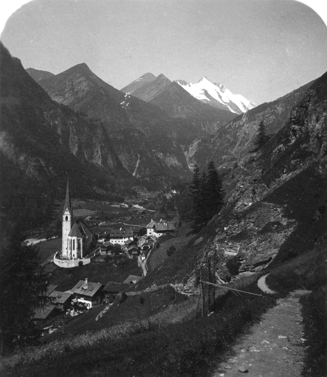 Heiligenblut a Grossglockner, Rakousko, 1900. od Wurthle and Sons