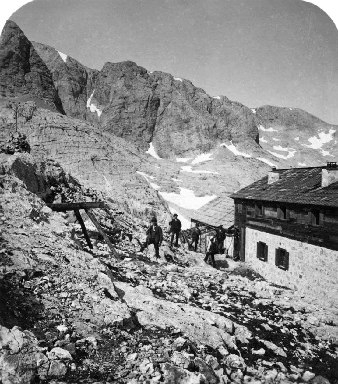Simony Hut, Salzkammergut, Rakousko, 1900. od Wurthle and Sons