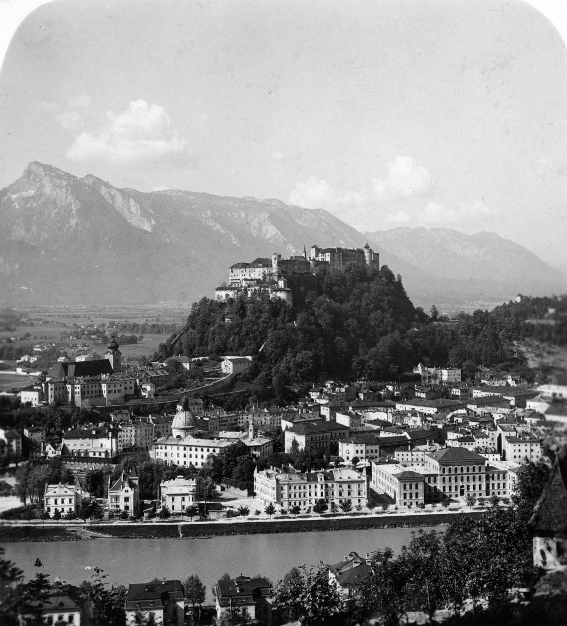 Kapuzinerberg, Salzburg, Rakousko, c1900 od Wurthle and Sons