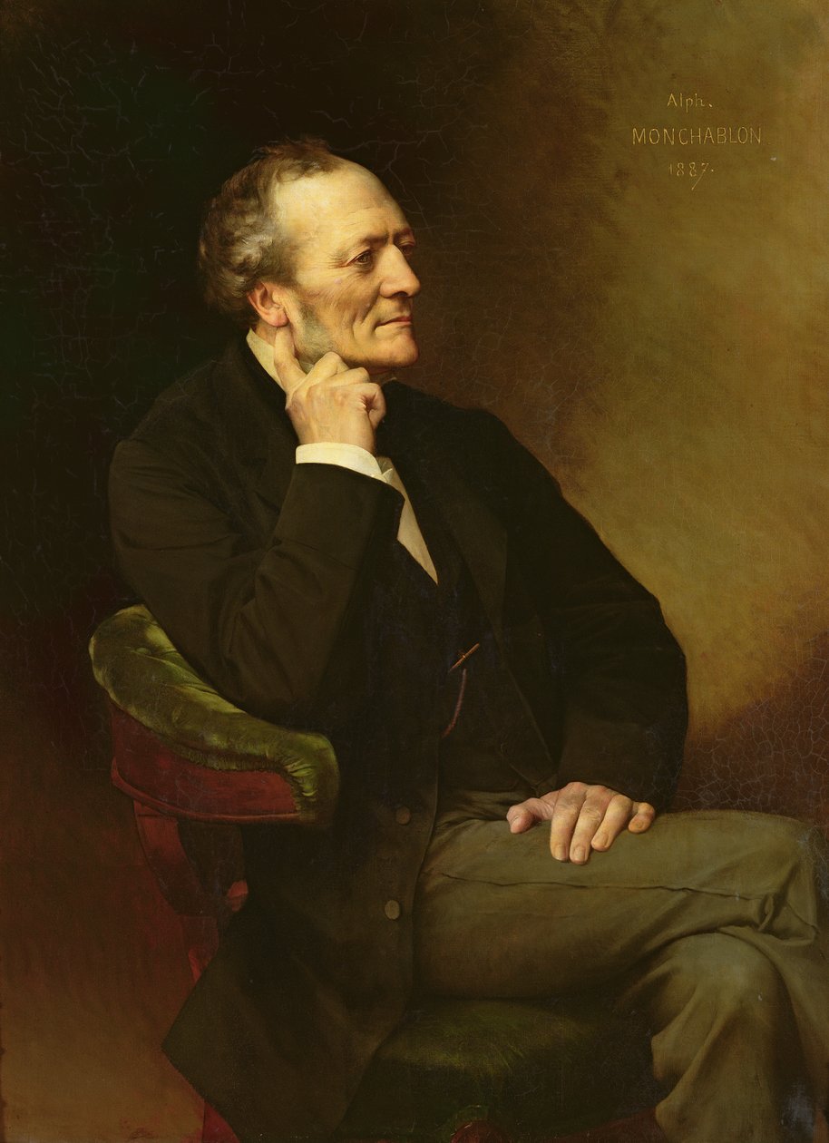 Louis Joseph Buffet (1818-98) 1887 od Xavier Alphonse Monchablon