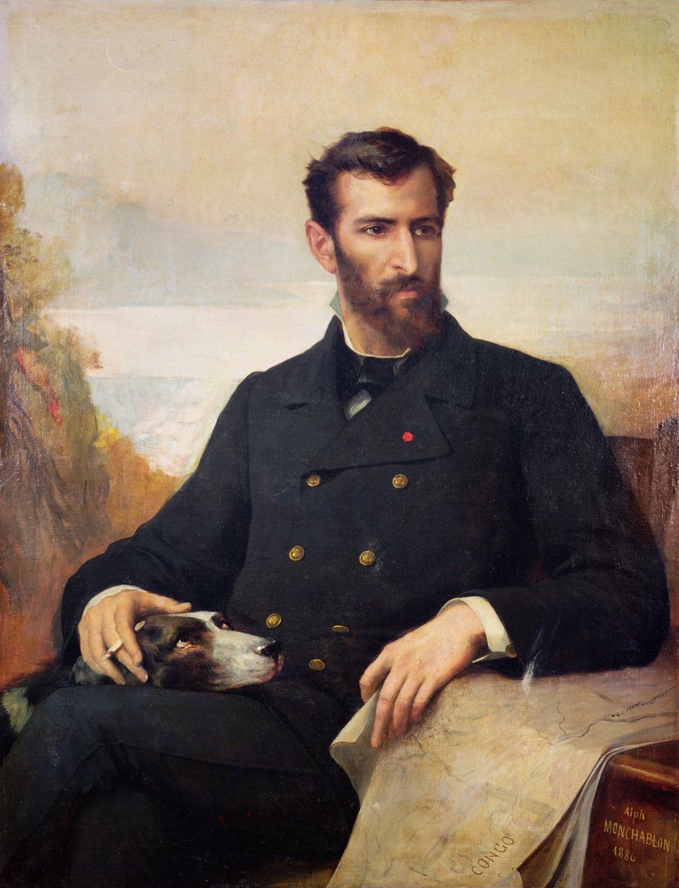 Pierre Savorgnan de Brazza (1852-1905) 1886 od Xavier Alphonse Monchablon