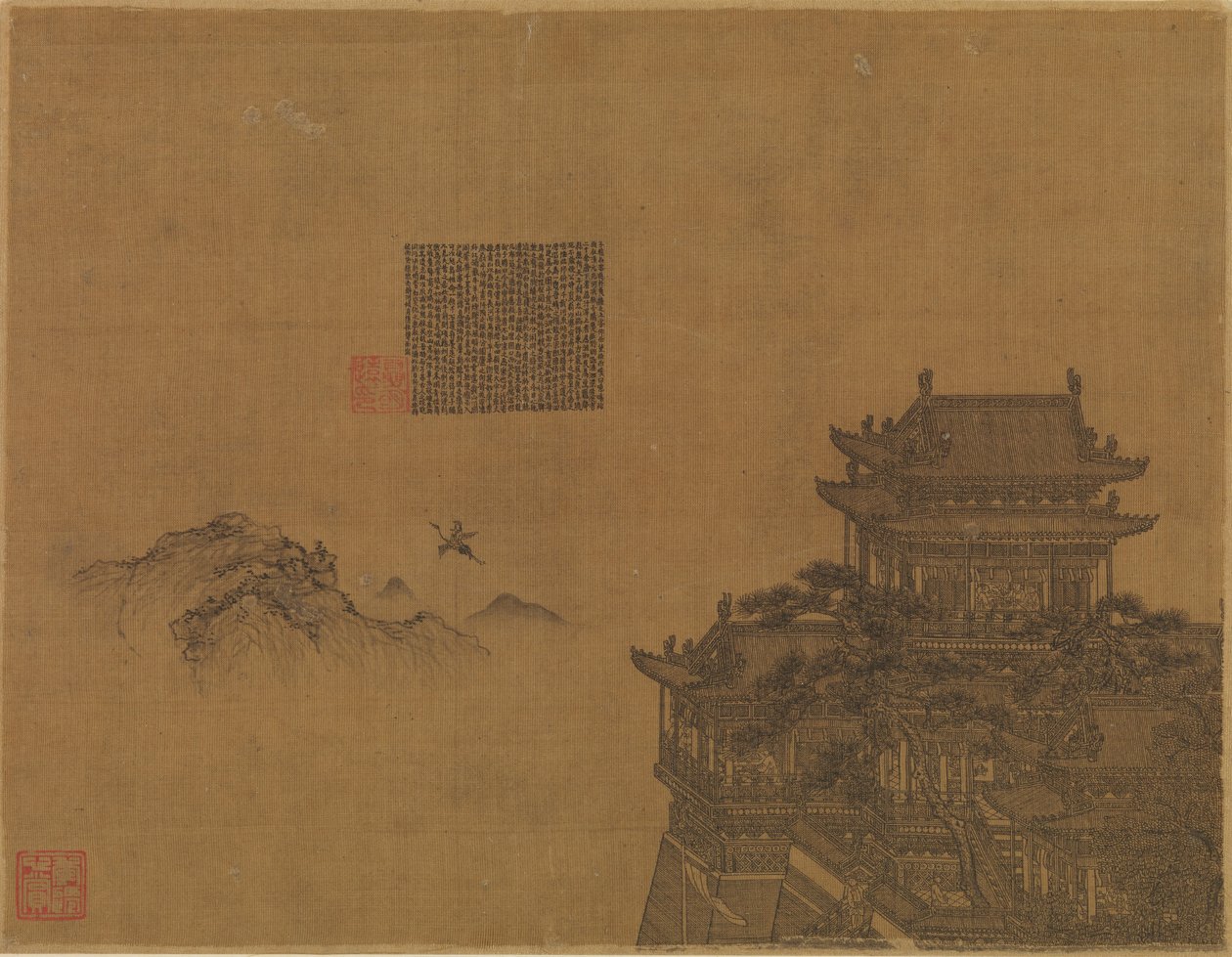 Žlutý pavilon, ca. 1350. od Xia Yong