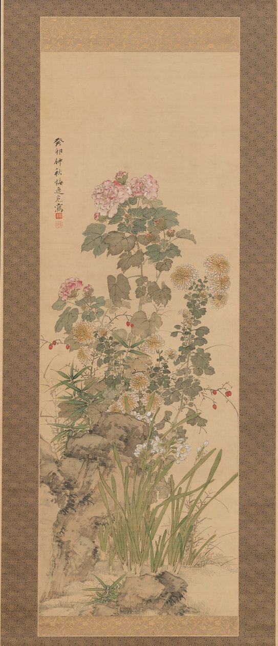 Podzimní květiny, 1843. od Yamamoto Baiitsu