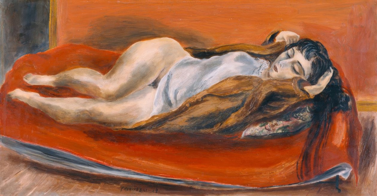 Ležící žena od Yasuo Kuniyoshi