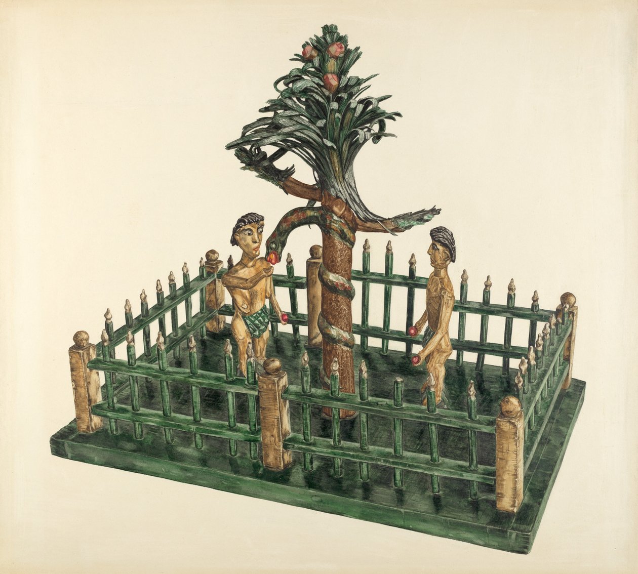 Adam a Eva, c. 1939. od Yolande Delasser