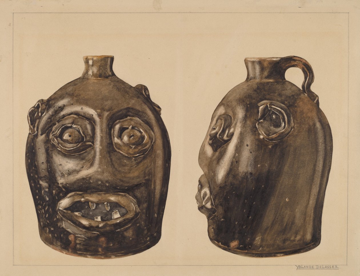 Groteskní džbán, c. 1936. od Yolande Delasser