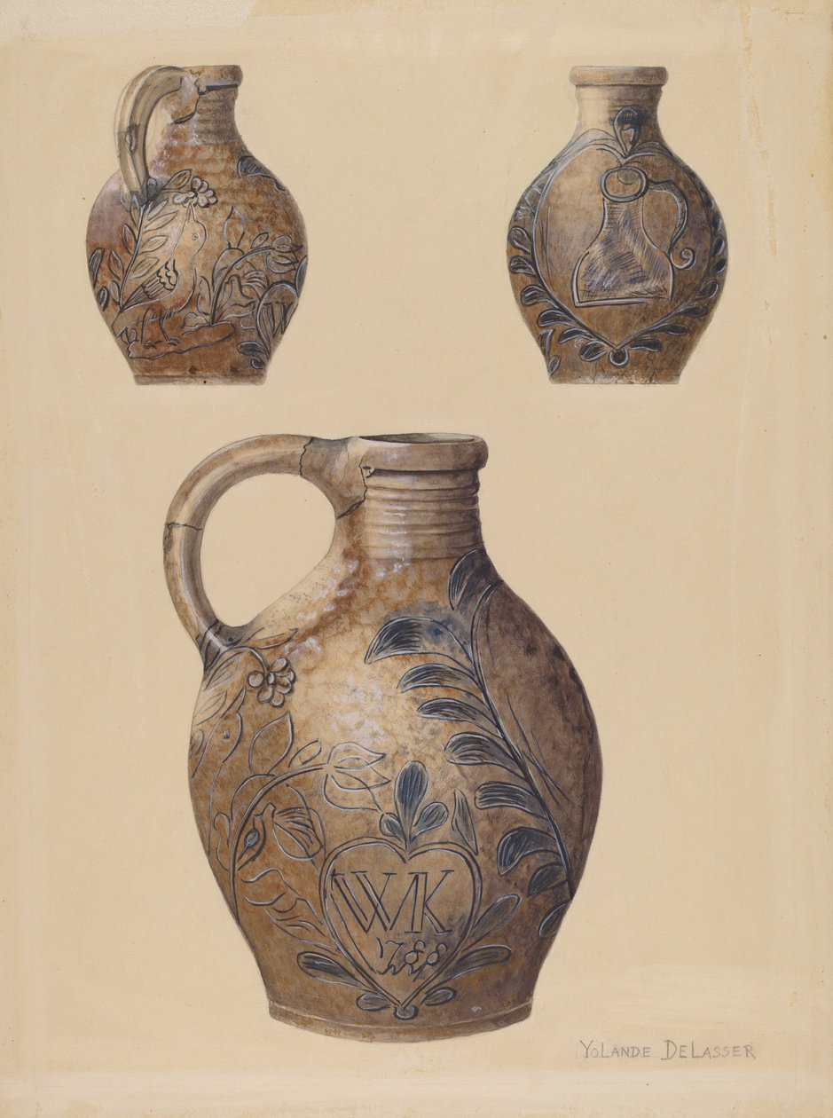Džbán, c. 1938. od Yolande Delasser