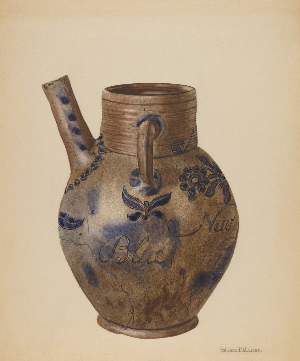Džbán na vodu, c. 1936. od Yolande Delasser