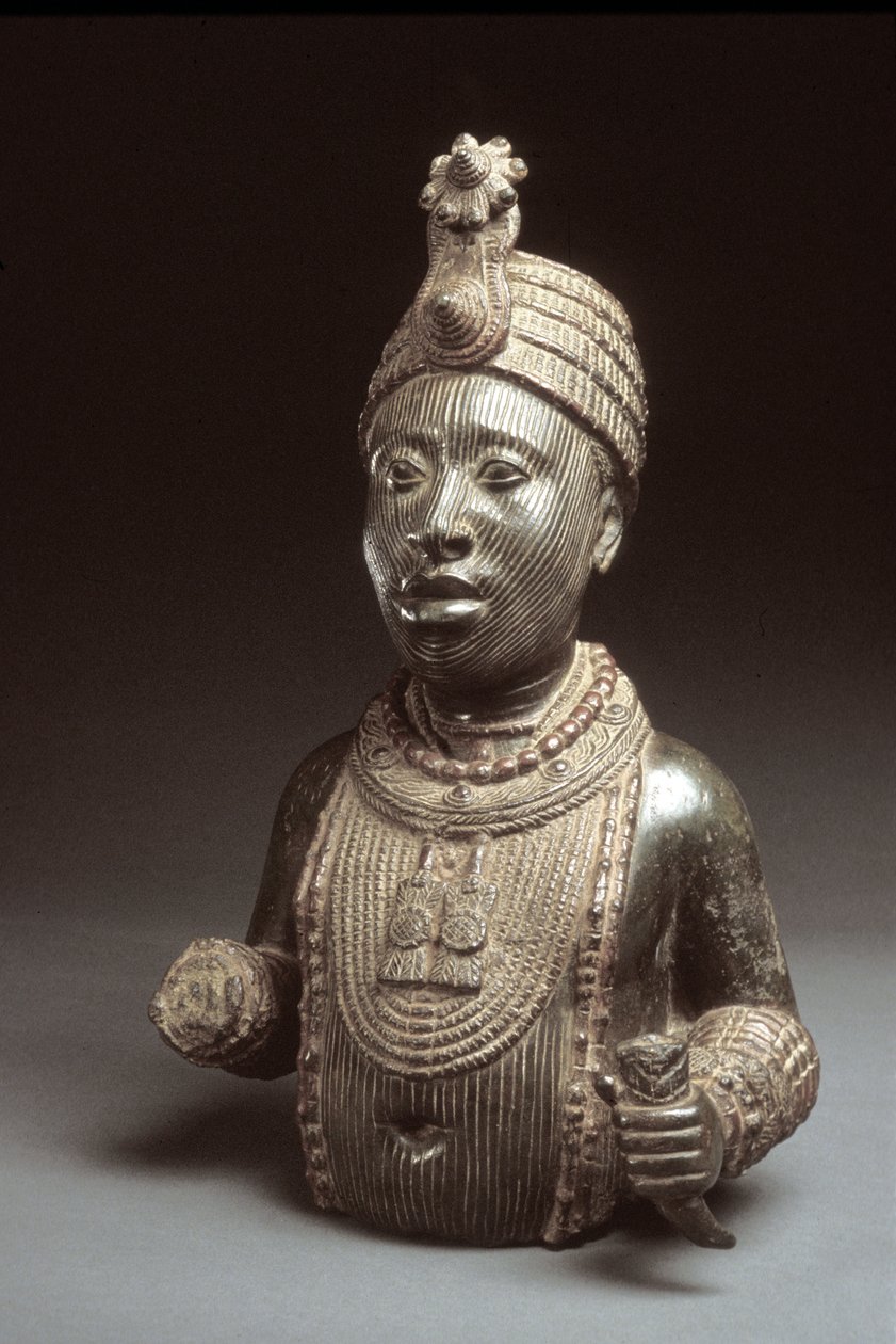 Oni, z Ife, 15. - 16. století (zinková mosaz) od Yoruba Culture