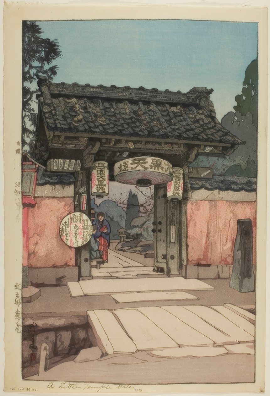 Malá Chrámová Brána od Yoshida Hiroshi