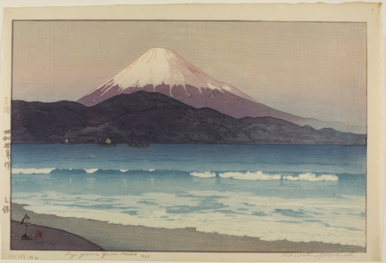 Fujiyama z Miho od Yoshida Hiroshi