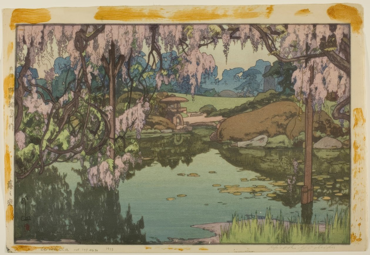 Wisteria od Yoshida Hiroshi