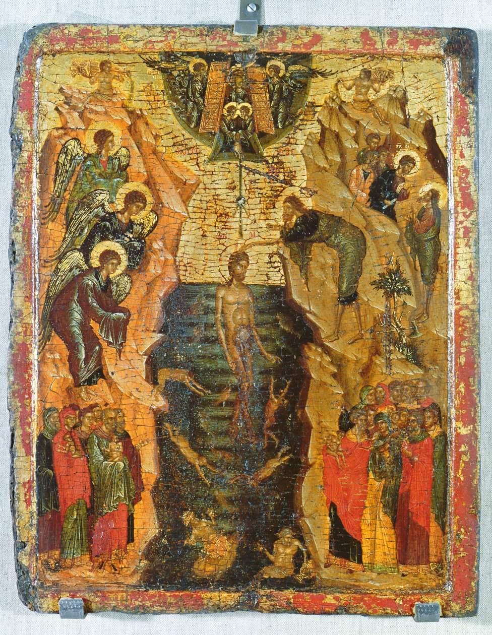 Křest Krista, ze Sandžaku (tempera na panelu) od Yugoslavian School