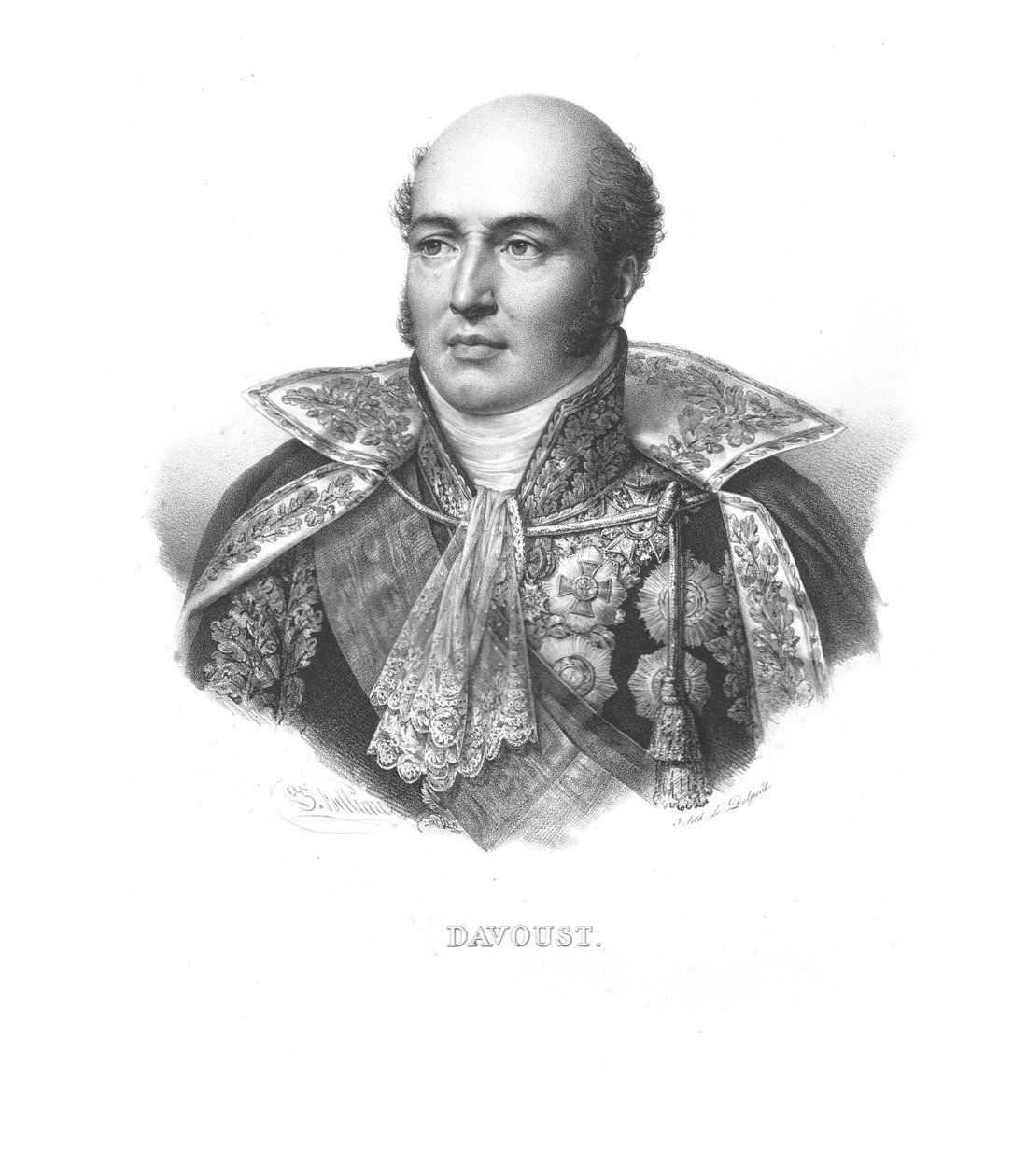Louis Nicolas dAvout, c1830 od Zephirin Felix Jean Marius Belliard