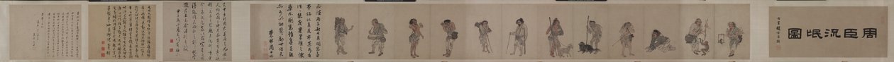Žebráci a pouliční postavy, 1516. od Zhou Chen