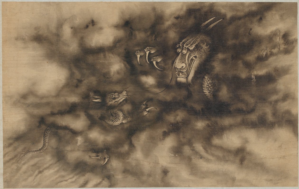 Draci v oblacích, dynastie Čching, 1684. od Zhou Xun
