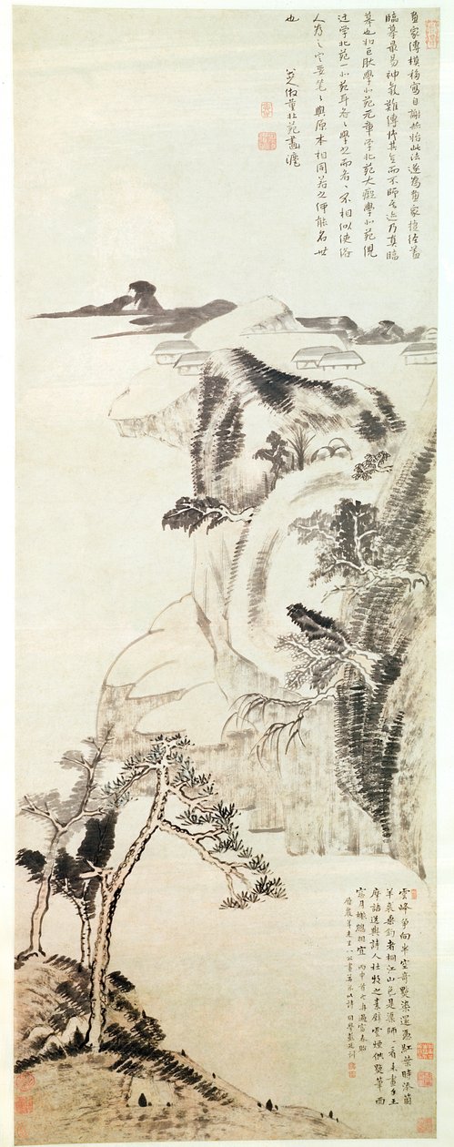Krajina bez BA Big S Han (Z Tiger DA) (1625-1705) od Bada Shanren