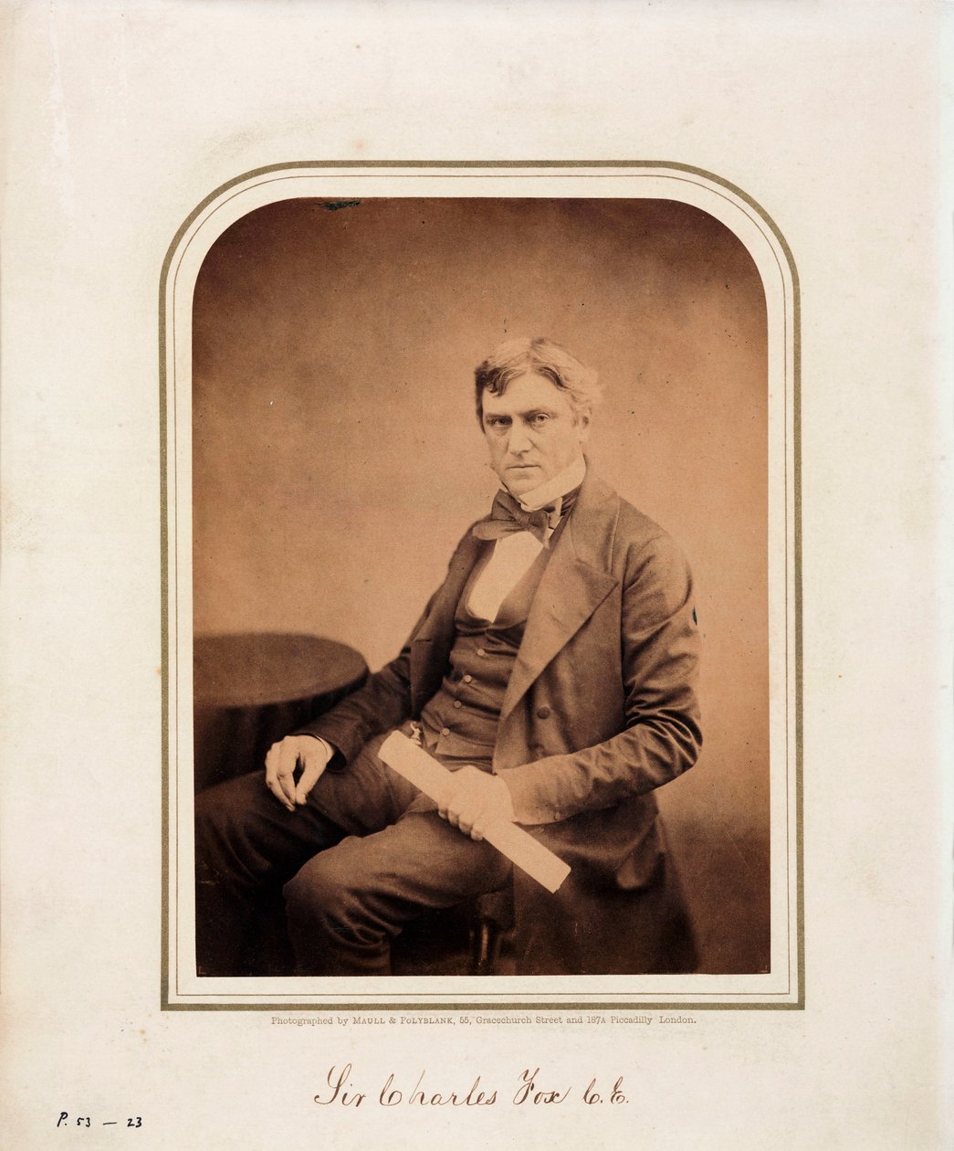 Charles Fox, inženýr od Ferdinand Georg Waldmuller