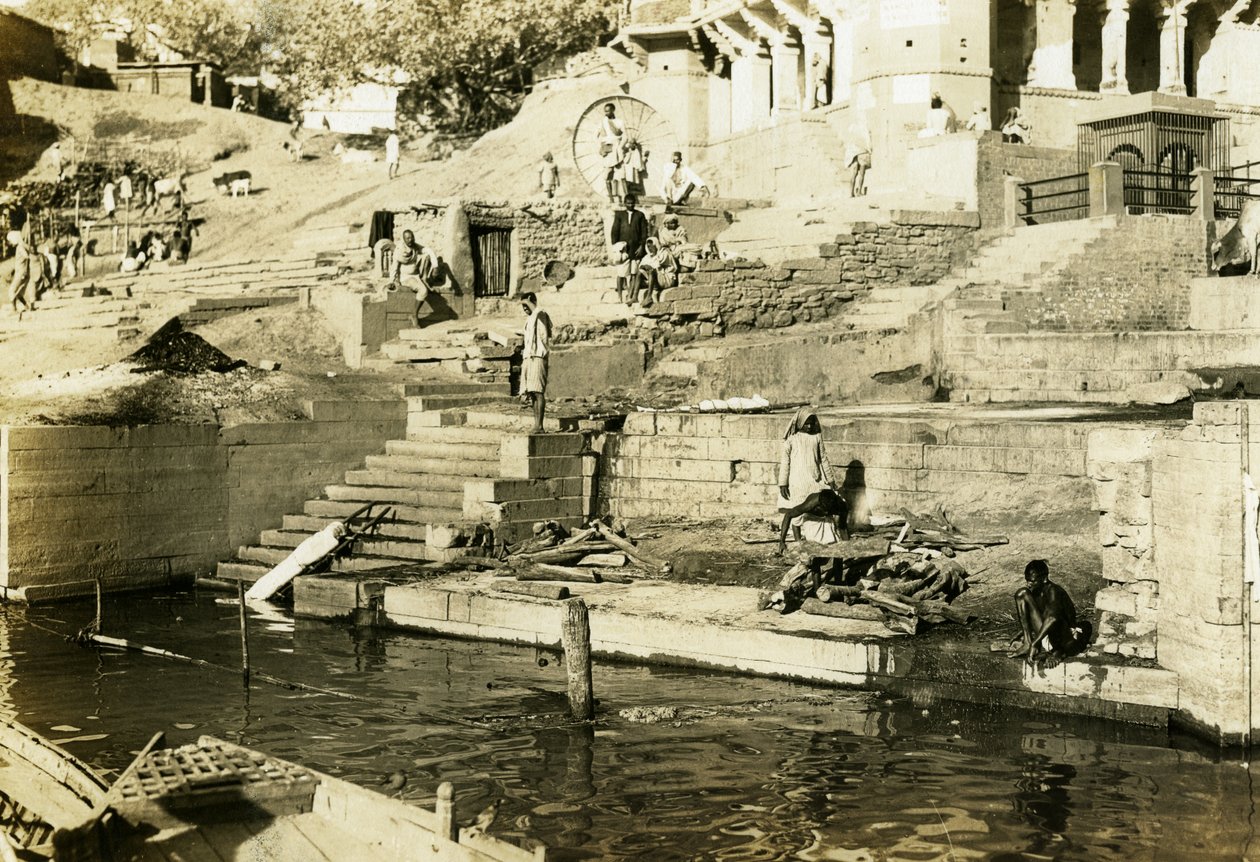 Kremace na Ganze od Hippolyte Lalaise Devéria