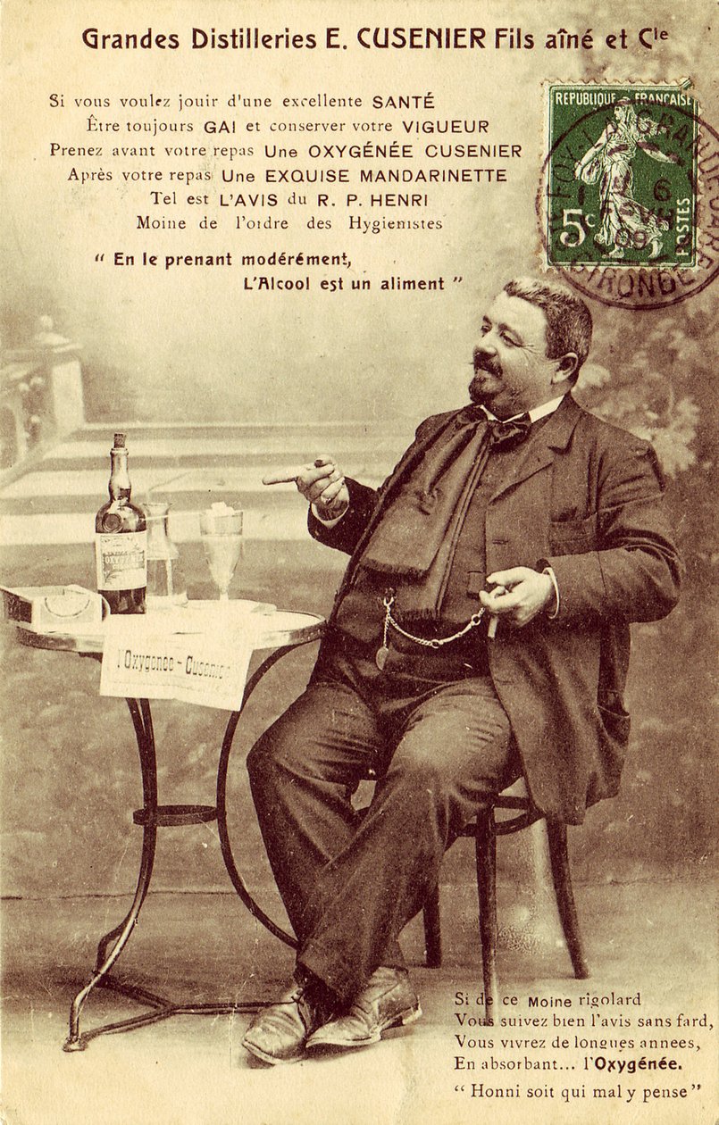 "Alkohol je jídlo s mírou" od Frederick (attr. to) Barnard