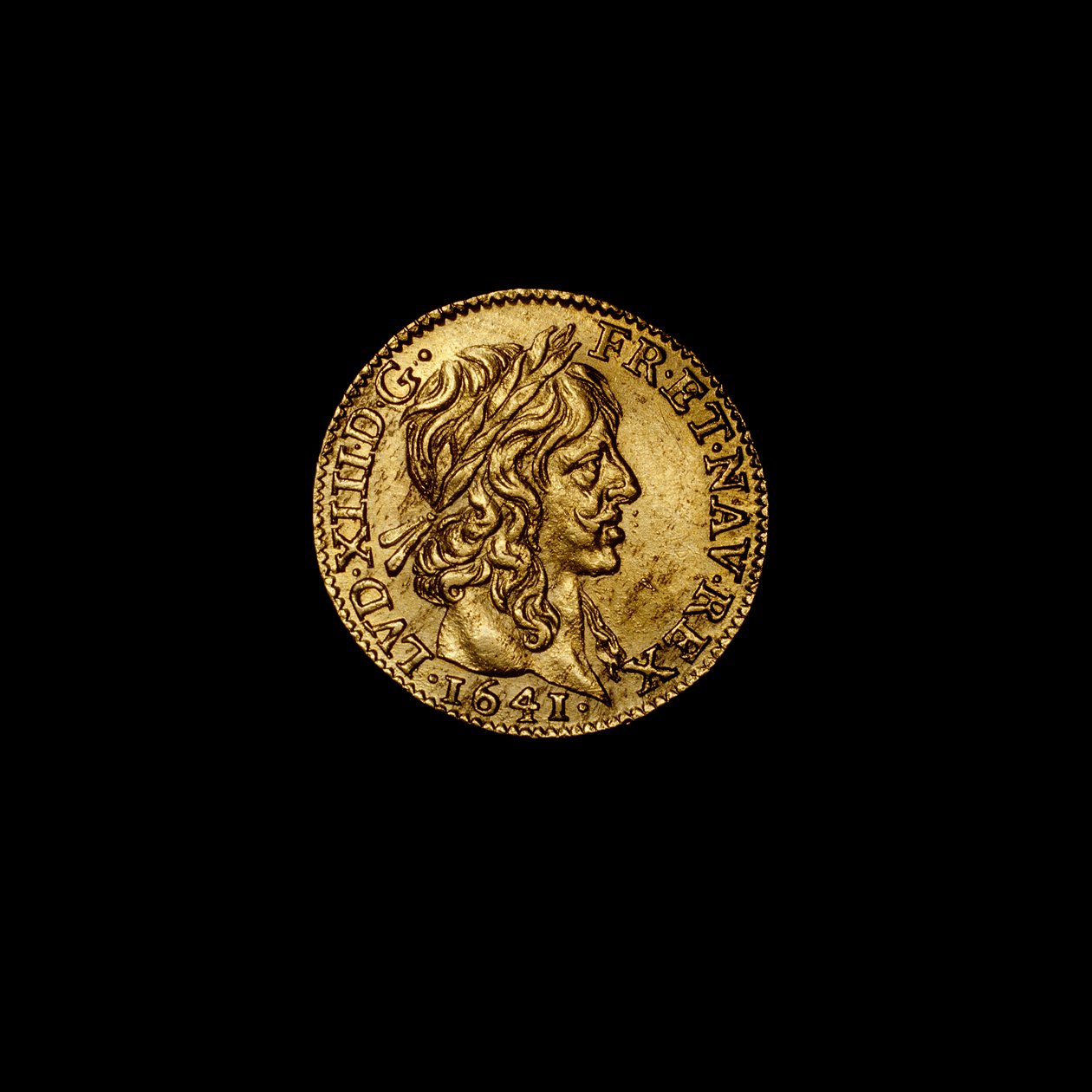 Francouzská mince zobrazující Ludvíka XIII od Hippolyte Lalaise Devéria