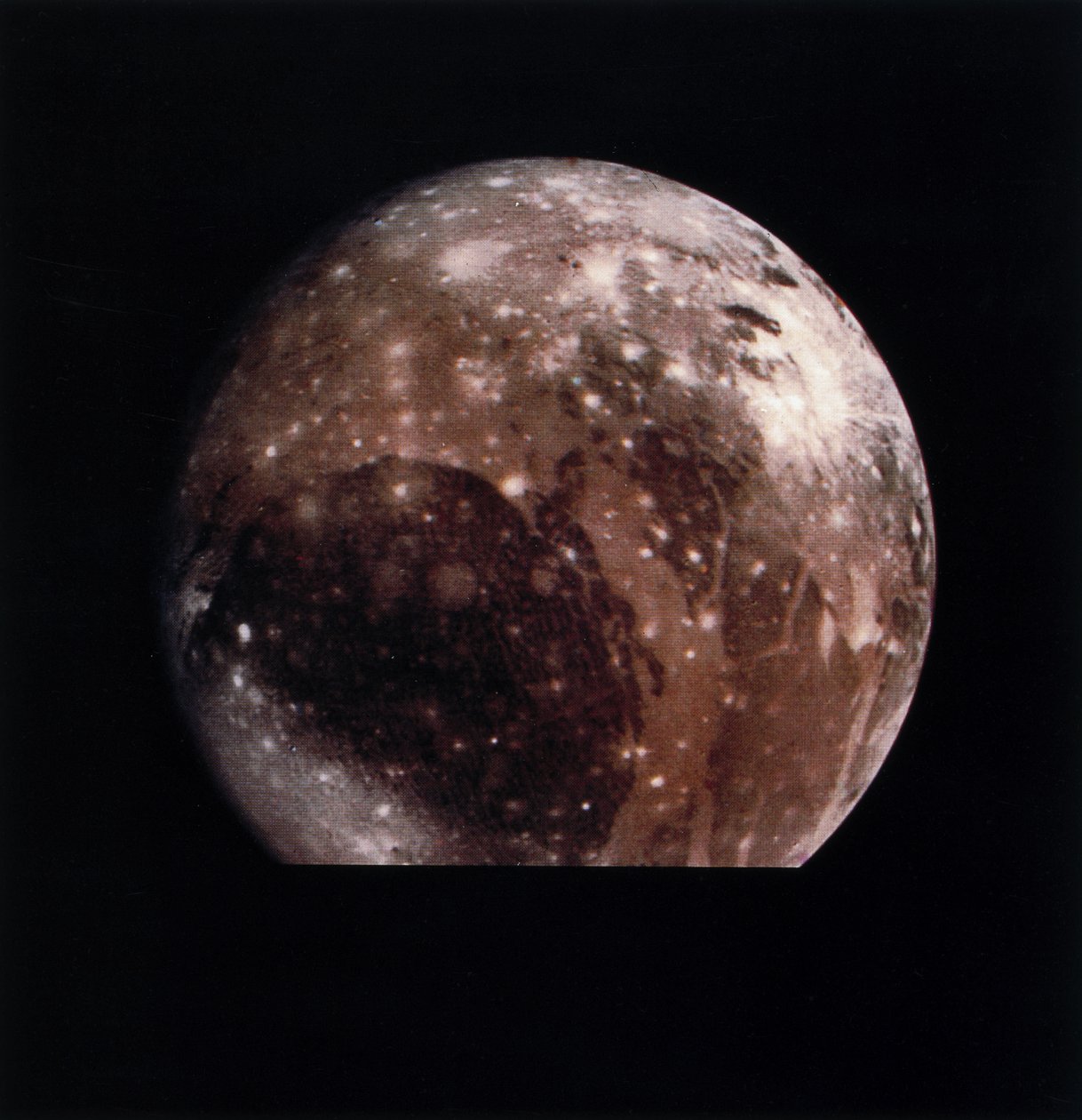 Ganymed, jeden z měsíců Jupitera od Frederick (attr. to) Barnard