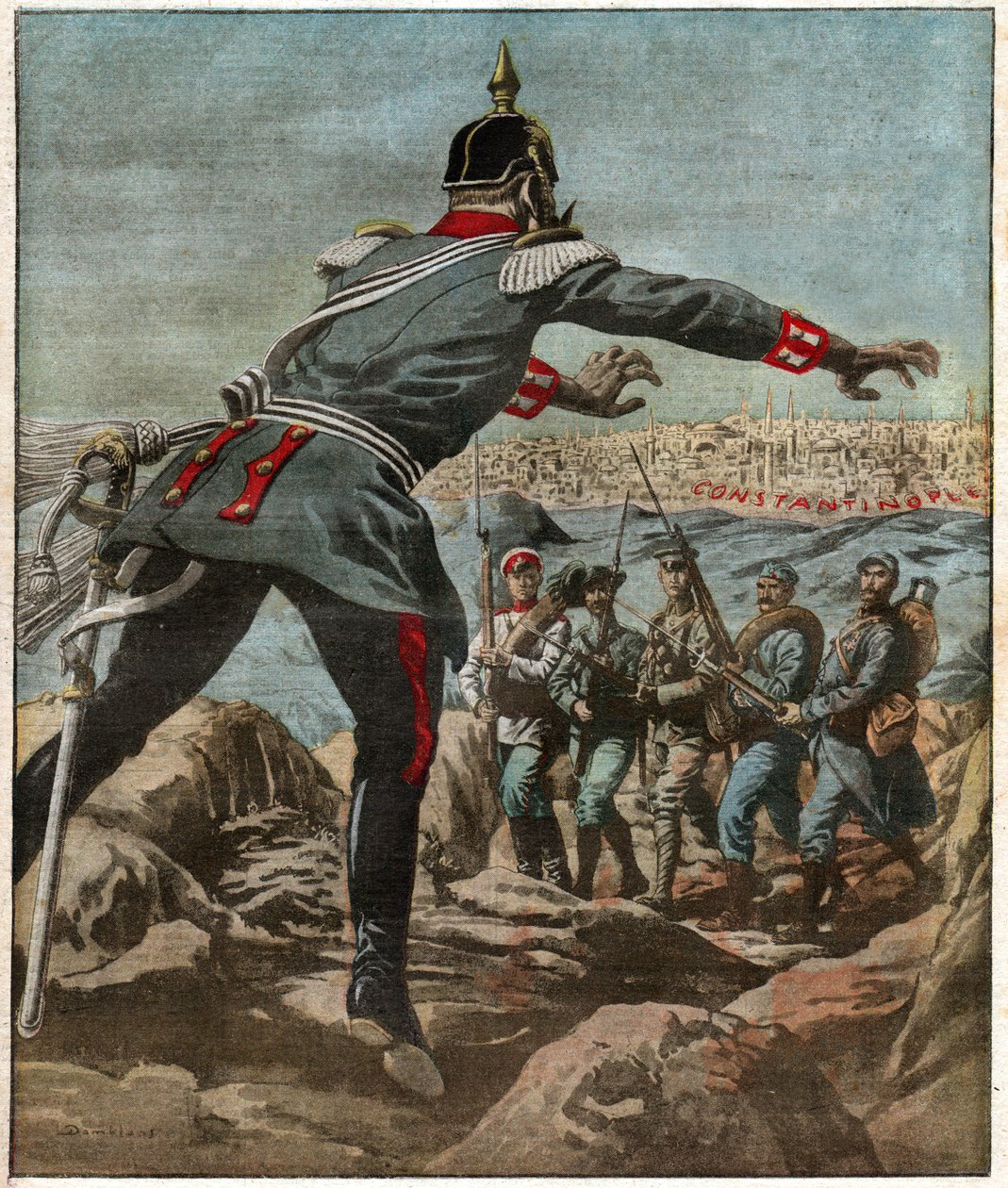 Guerre dans les Balkans. Válka na Balkáně. od Ferdinand Georg Waldmuller