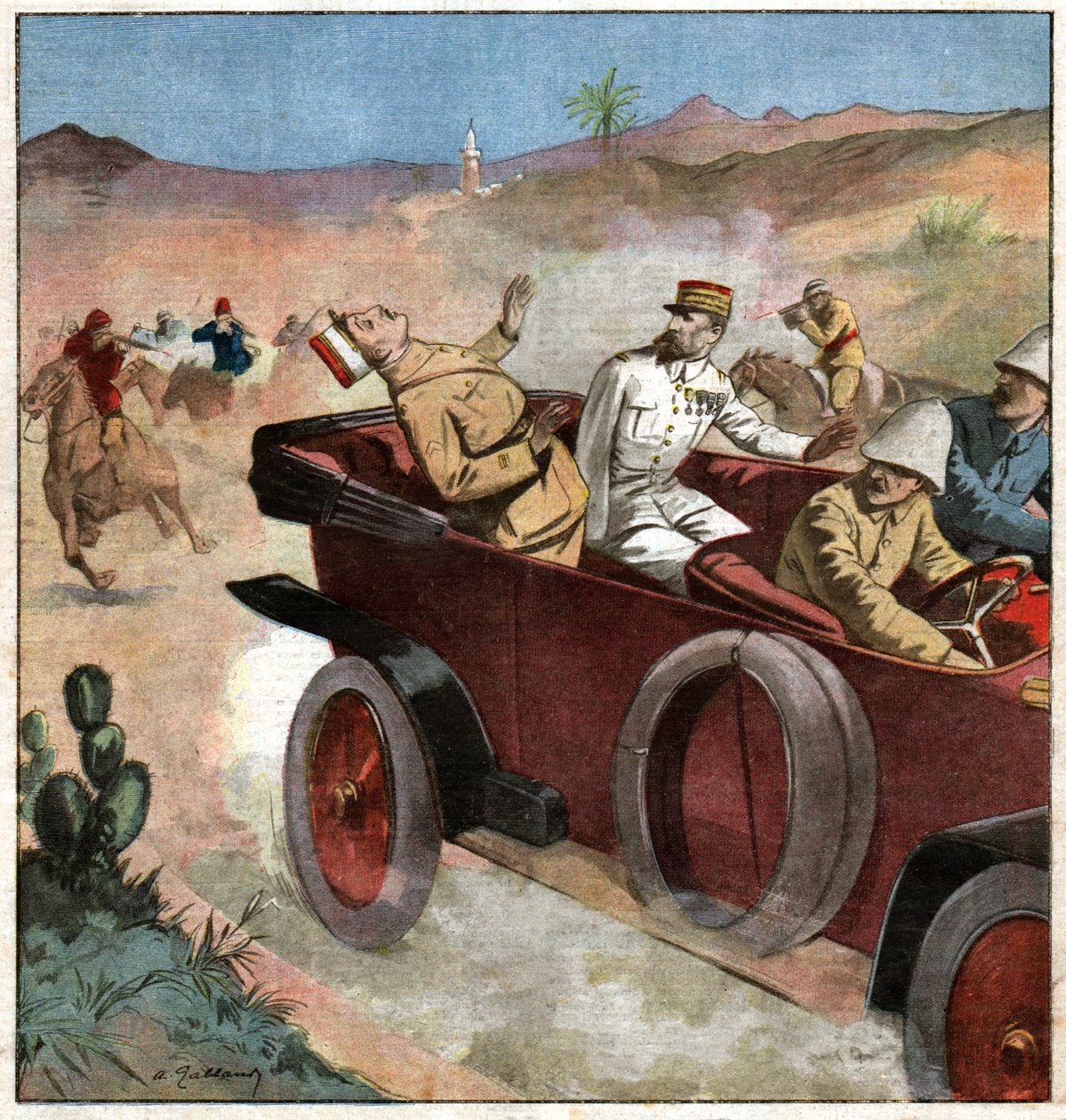 Henri Gouraud. od Ferdinand Georg Waldmuller