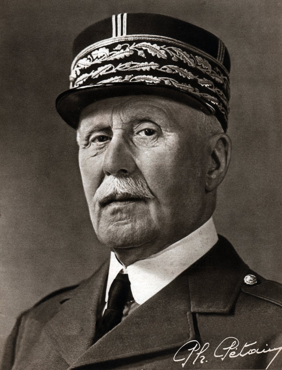 maršál Philippe Petain. Marshall Philippe Petain. od Ferdinand Georg Waldmuller