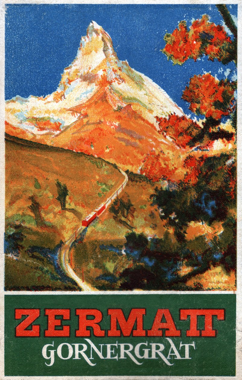 Hora Matterhorn. c.1930 (rytina) od . .