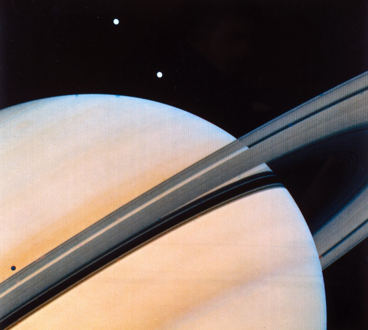 Saturn a jeho prstence od Frederick (attr. to) Barnard