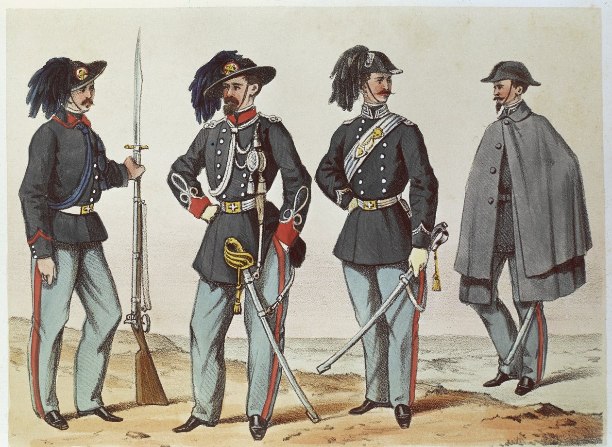 UNIFORMY - ITALSKÉ RISORGIMENTO, konec 19. století od . .