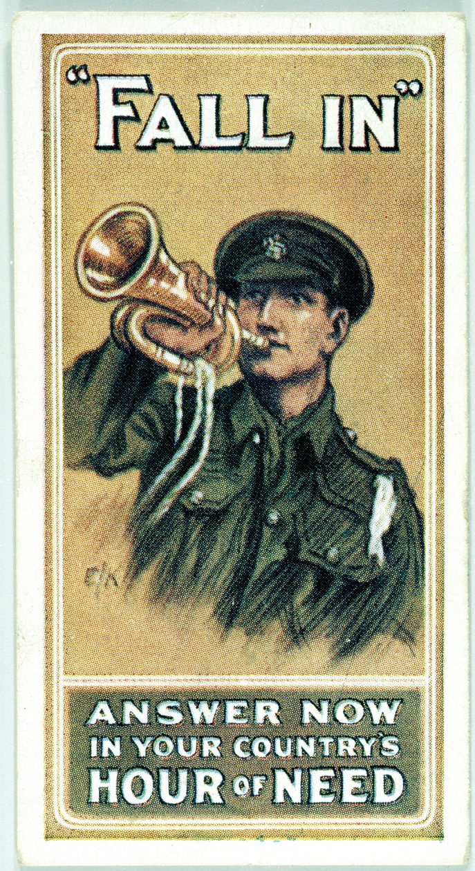 Spojené království : Cigaretové karty - WW1 Recruiting od Ferdinand Georg Waldmuller