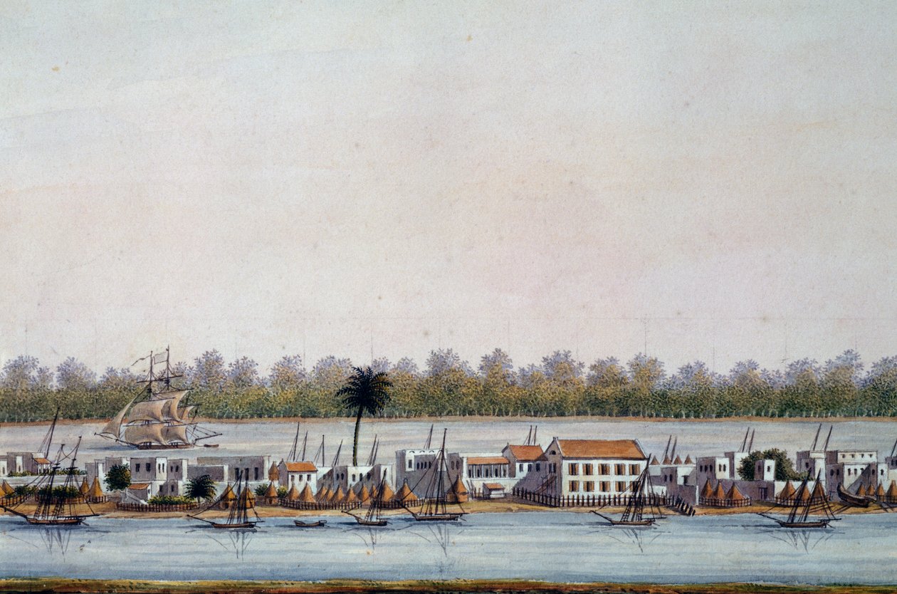 Pohled na St Louis, Senegal od William Walcutt