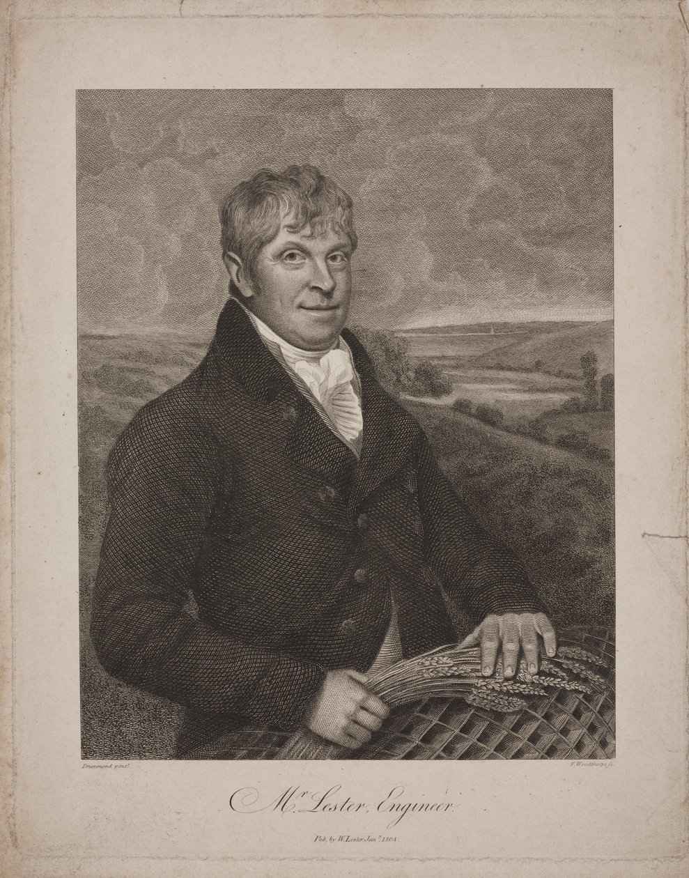 William Lester , britský inženýr od Frederick (attr. to) Barnard