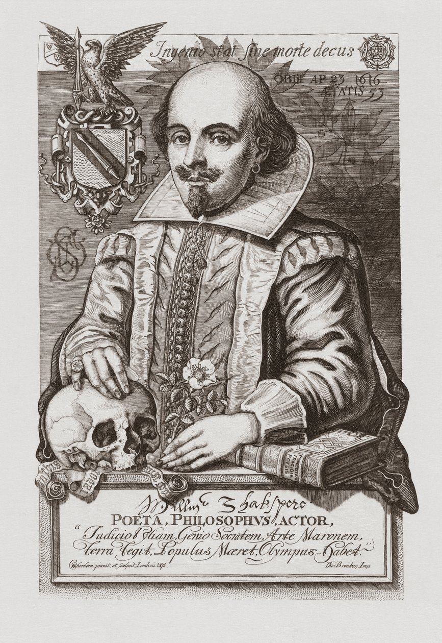 William Shakespeare. Portrét. od . .