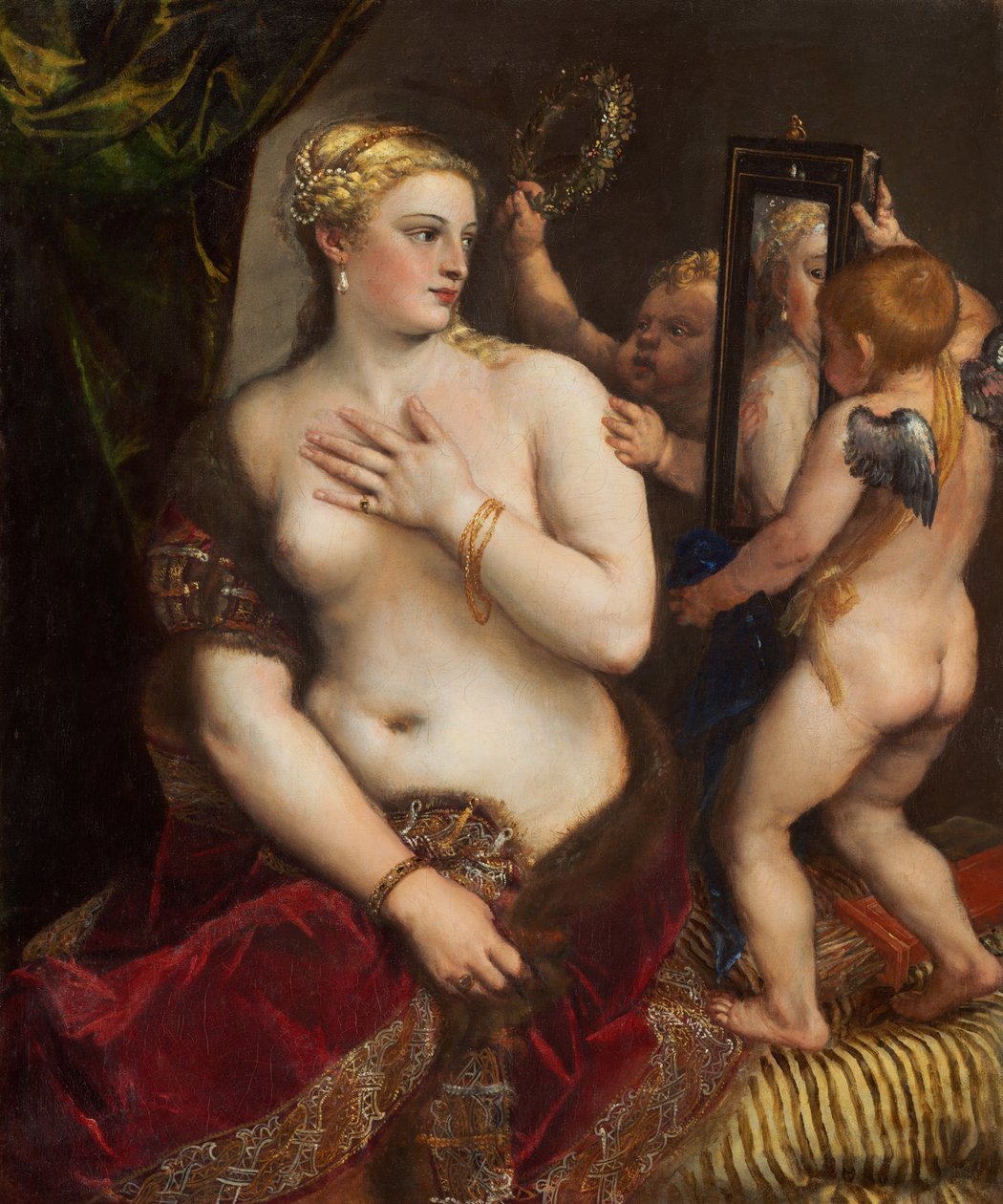 Venuše se zrcadlem od Titian