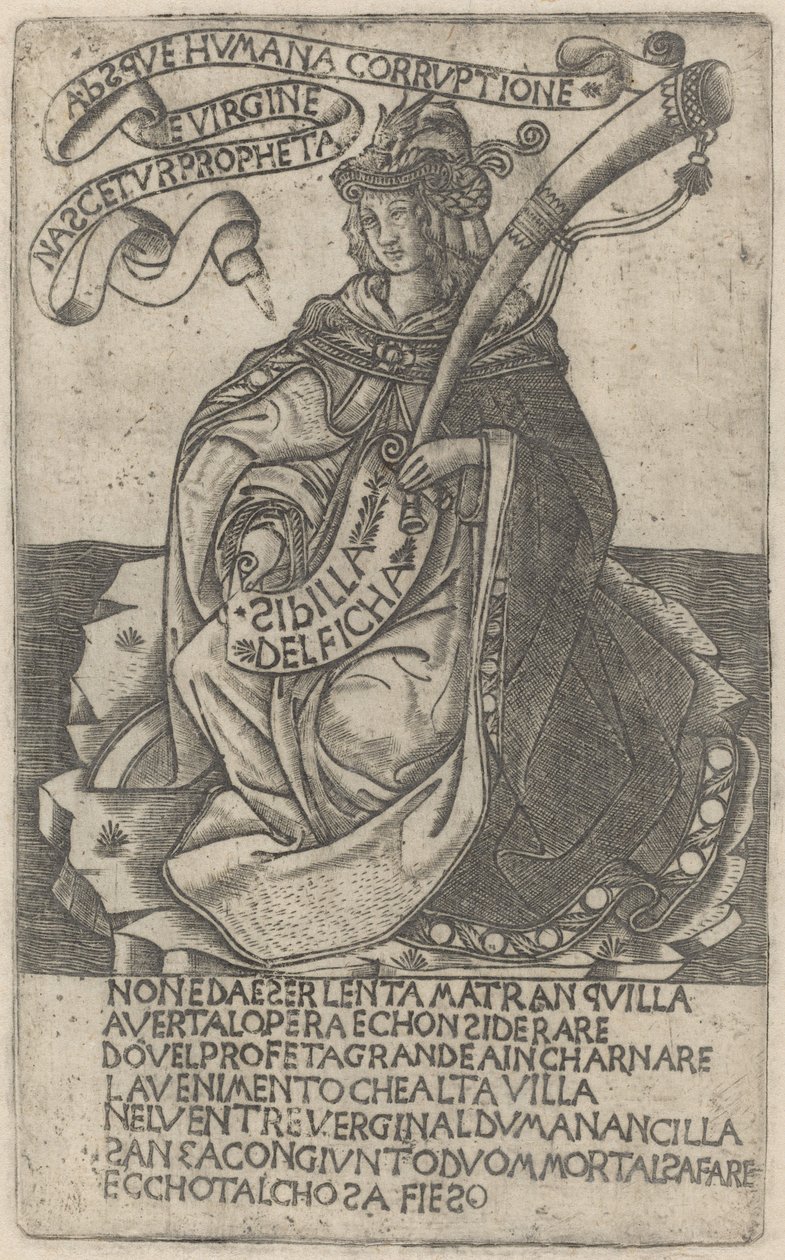 Delfská Sibyla od after Baccio Baldini