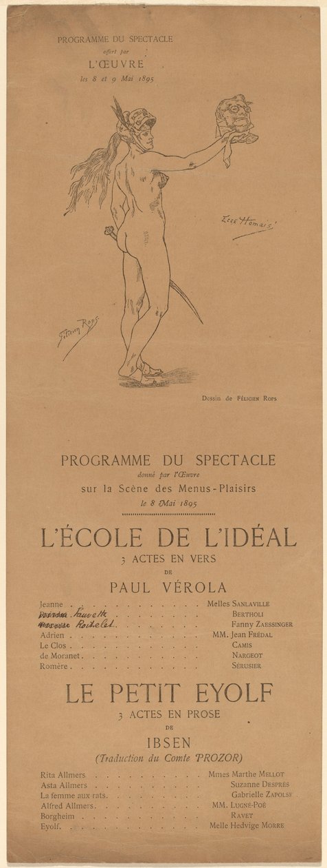 Škola ideálu; Malý Eyolf od after Félicien Rops